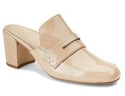 Vionic Annabelle Patent Leather Sand Beige Mule 6