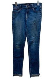 J. BRAND Skinny Jeans Step Hem in Mesmeric Blue Size 27