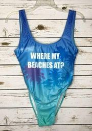 🌴YMI Where My  Beaches At? High Rise One Piece L