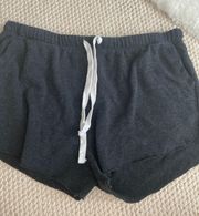 black lounge shorts