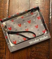 Disney Mickey Mouse wristlet - gray and red NWT