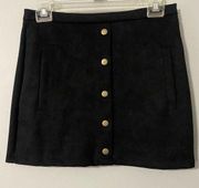 Vestidos velvet black mini skirt