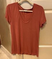 Splendid Scoop Neck Rayon Tee