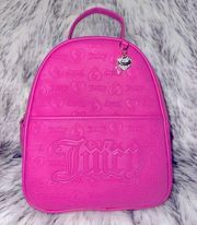 NEW JUICY COUTURE JUICY PINK UPGRADE U MEDIUM BACKPACK