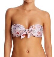 Nwt MINKPINK Summer Meadow Tie Front Bikini Top L