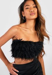 Feather Bandeau Top