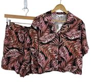 NWT Jane and Delancey Tropical Shirt and Shorts Set Size Small