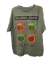 NEW Sublime Band Tee LARGE Womens Short Sleeve Crewneck 100% Cotton Graphic