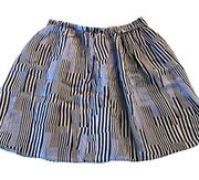 Armani Exchange Blue White Striped Mini Skirt Size Women's 2