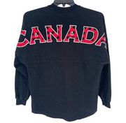 Canada Buffalo Plaid Spirit Jersey Size XS Black Red Cotton