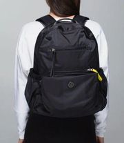 Lululemon Back to Class Bold Stripe Backpack Black Bag