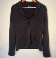 James Perse ribbed collared cardigan