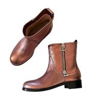 NEW Jimmy Choo DONDO Moto Boots size 38.5 in Rosewood