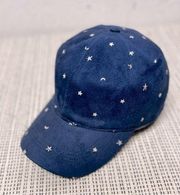 Lucky brand “the wide open ski” navy stars and moons print one size adjustable