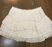 LoveShackFancy white skirt extra large- new without tags!!