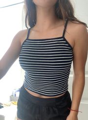 Brandy Melville Striped Crop Tank