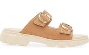 Paul Green Marina Slide Sandal Lug Sole Sisal Royal Nubuck US 8 UK 5.5 NWOB