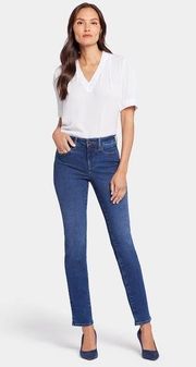 NYDJ Sheri Slim Ankle Straight Jeans in Windham Blue Size 2P