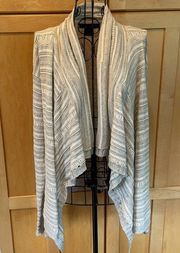 CALVIN Klein Jeans tan and grey Sweater Cardigan size Small