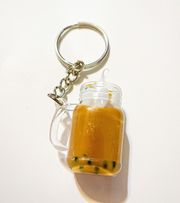 Acrylic Boba Milk Tea Resin Keychain