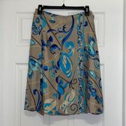 Emilio Pucci 100% Silk Printed Skirt 2000’s collection