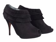 Cheap & Chic Black Suede Heel Booties