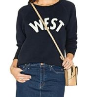 NWT Lucky Brand WEST Spell Out Sweatshirt