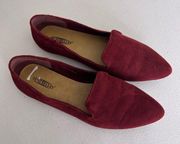 Seychelles ruby red loafers slip on size 9 wide