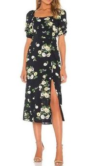 Heartloom Alice Dress in black yellow floral Garden size small