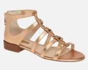 Louise Et Cie Arley Rose Gold Flat Gladiator Sandals Shoes Size 6 Women's