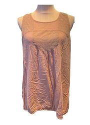 Sun & Shadow Pink Tank Blouse Size XL