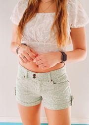 Jean Printed Shorts