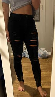 Black Ripped Jeans 