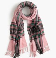 J.Crew Pink Plaid Scarf