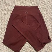 Beyond Yoga Space Dye Caught in the Midi Mahogany Brown Heather- Size Medium