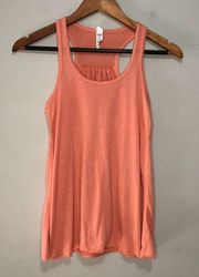 Bella Canvas Solid Color Racer Back Tank Top Coral Size XS
