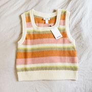 Monki Randy Pullover In Multi Stripes