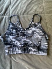 black & white small sports bra 