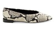 Saks Fifth Avenue Women's Snakeskin-embossed Leather Ballet Flats Osso Python 9