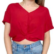 Red Cropped Top