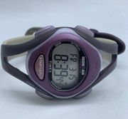 Timex Ironman triathlon Digital Watch Women 34mm 50 lap Gray purple Date runs