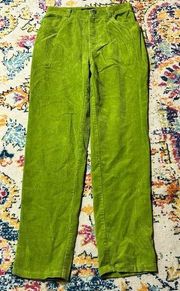 Women’s size 4 Metro Style Olive 🫒 green corduroy pants. Vintage style.