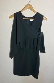 Black Classy Sleeveless Mini Dress ( S )