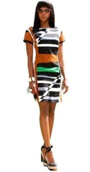 Derek Lam for Design Nation Rio Surf Parrot Graphic Sheath Dress size 10 New