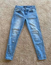 Destroyed Light Wash Jeans