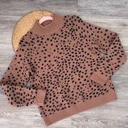 Saltwater luxe leopard print sweater