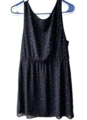 Hanging Hearts Navy Blue Sleeveless Dress Juniors/Women’s Large