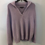 NWOT Womens  Medium Purple V Neck Sweater - Large