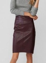 NWT Express High Waist Faux Leather Skirt