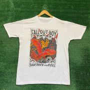 Fall Out Boy Save Rock and Roll Punk Rock Band Tee L